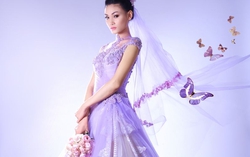 Thời trang cưới: Sang trọng đầm voan, đầm dài